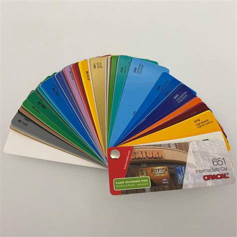 Jual Katalog Oracal Gloss Matt Doff Color Card Fan Swatches