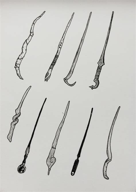 Harry Potter Wand Drawing At Explore Collection Of