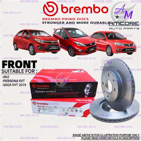 Proton Iriz Saga Vvt Persona Vvt Brembo Brake Disc Rotor Disc