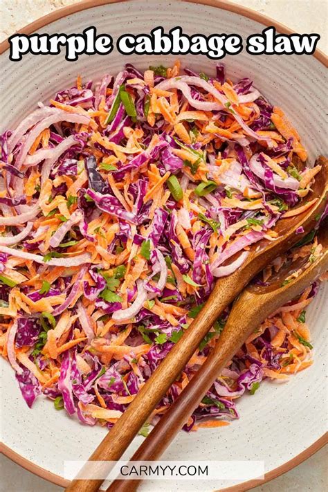 Purple Cabbage Slaw Carmy Easy Healthy Ish Recipes