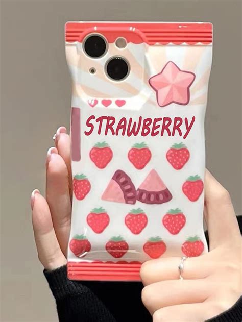 Funda Para M Vil Con Patr N De Fresa Moda De Mujer Pattern Phone