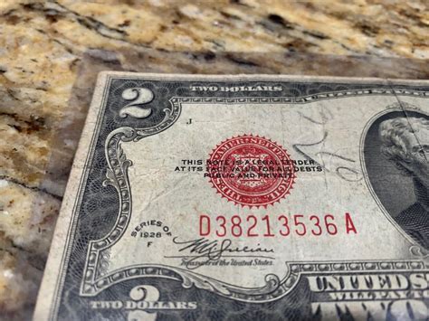 Rare 1928 F Red Seal 2 Dollar Bill Ebay