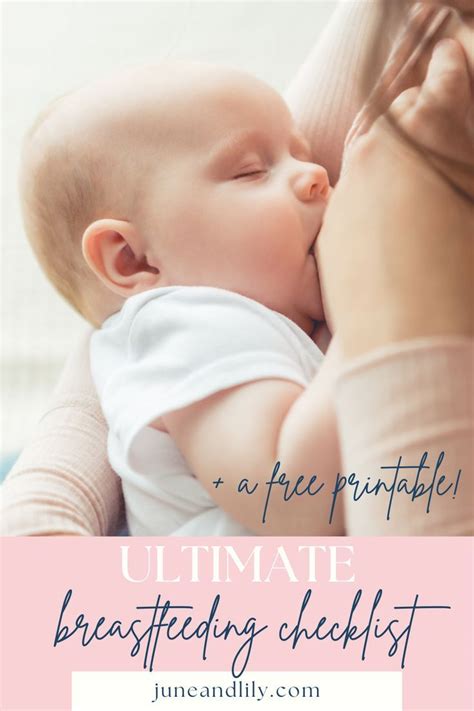 The Ultimate Checklist For Breastfeeding For New Moms Breastfeeding