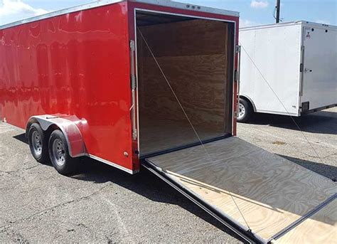 716 Enclosed Trailer South Georgia Cargo V Nose Tandem Axle Plain