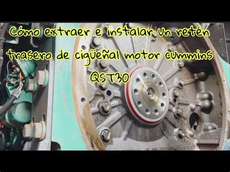 Cómo extraer e instalar el retén trasero de cigüeñal de un motor