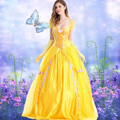 IWEMEK Damen Belle Kleid Mit Handschuhen Erwachsene Prinzessin