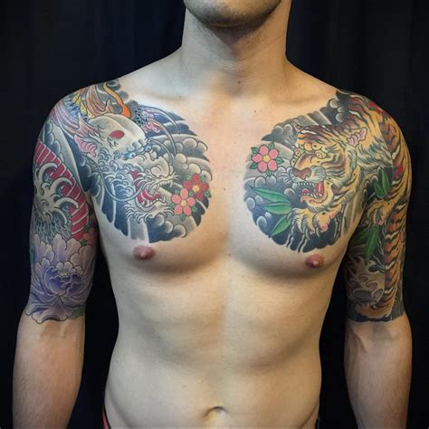 dragon tattoo on chest 23.01.2020 №008 -dragon tattoo- tattoovalue.net ...