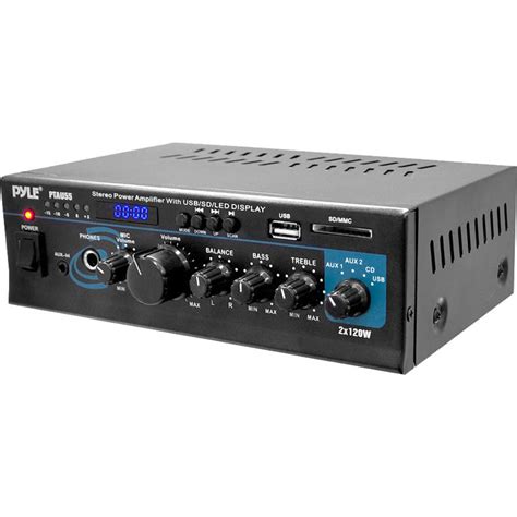 Pyle Pro Ptau Stereo W Power Amplifier Ptau B H Photo