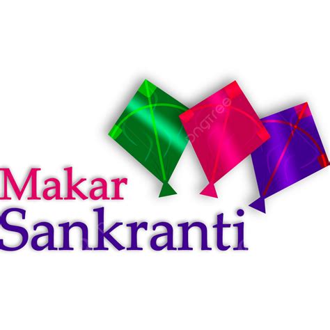 Kites Clipart Vector Happy Makar Sankranti With Kites Hanging Vector