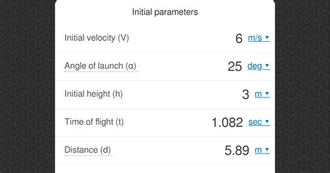 Projectile Motion Calculator - Omni