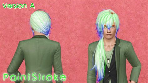 Butterflysims 048 Hairstyle Retextured By Katty Sims 3 Hairs