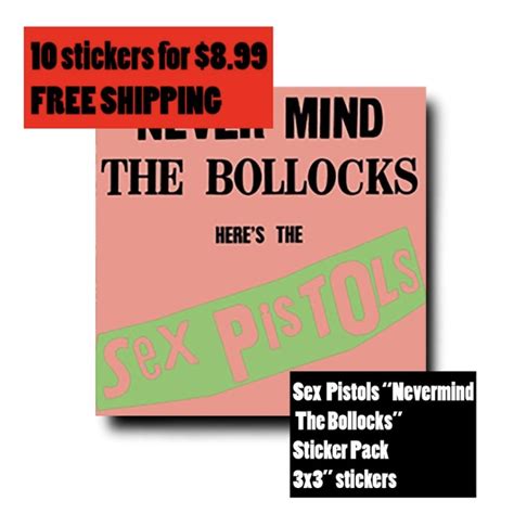 Sex Pistols Nevermind The Bollocks Vinyl Sticker Pack The Patch Punks