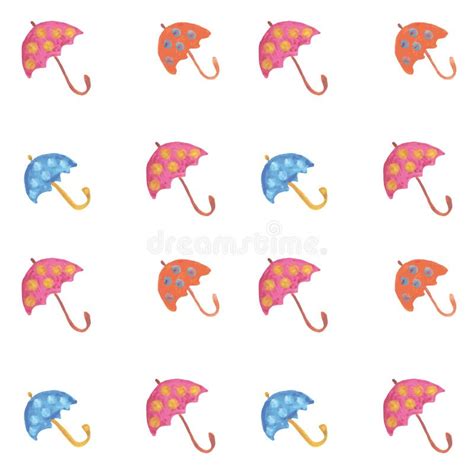 The Pattern Of The Umbrellas Stock Vector Illustration Of Season