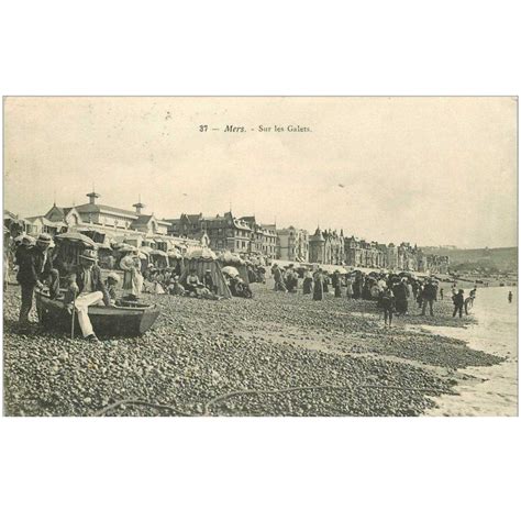 Carte Postale Ancienne Mers Les Bains Sur Les Galets Cartes