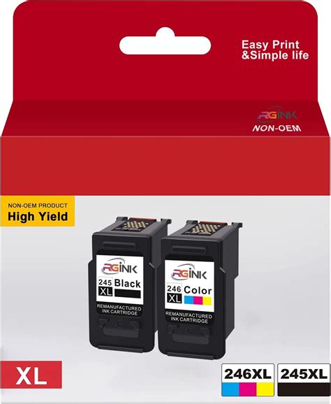 Compatible Pg 245xl Cl 246xl Ink Cartridge Replacement For Canon Ink 245 246 Combo Pack With