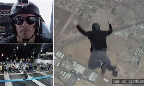 Man Jumps From A Plane Without A Parachute And Lands On A Trampoline