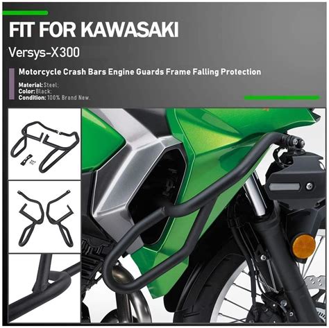 Motorcycle Versys X 300 Engine Guard Bumper Highway Crash Bar Frame Falling