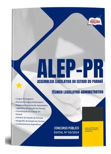 Apostila Completa Técnico Legislativo Administrativo Alep Pr 2024