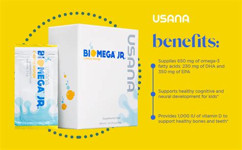 Usana Biomega Jr Fish Oil Supplement With Omega 3 Fatty