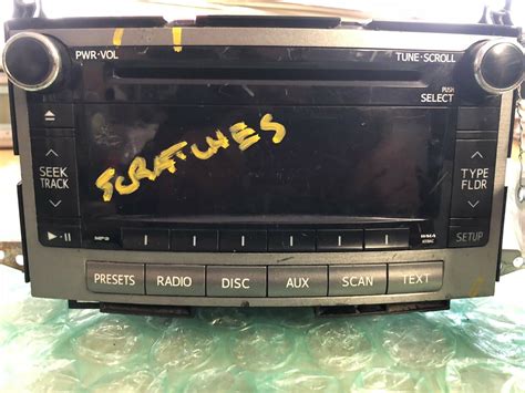 Oem Toyota Venza Radio Receiver Mp Disc Cd Player