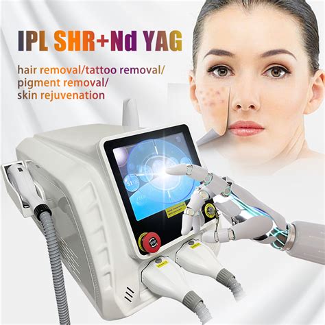 2 In 1 Q Switch ND YAG Laser Tattoo Removal IPL Hair Removal Skin