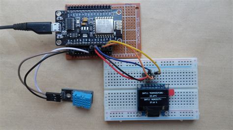 Esp Nodemcu Interfacing With Dht Sensor And Ssd