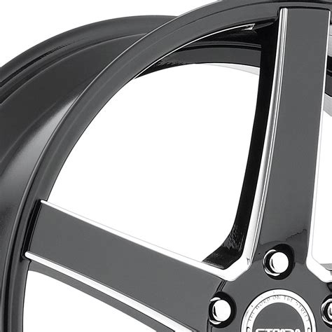 Strada® Perfetto Wheels Gloss Black With Milled Accents Rims