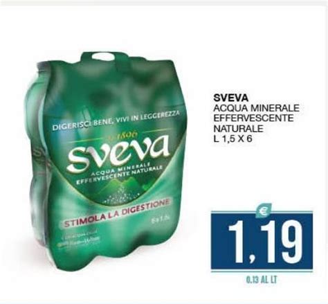 Offerta Sveva Acqua Minerale Effervescente Naturale Nel Volantino Di