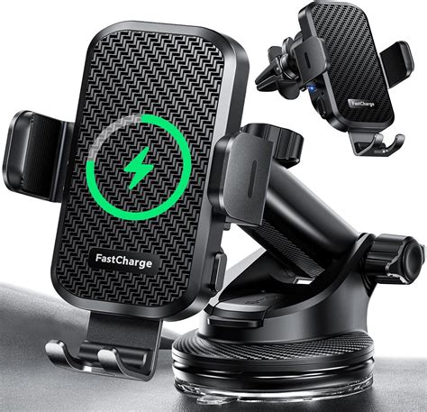 Chgeek Wireless Car Charger With Phone Holder Mount 15w