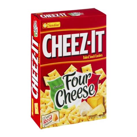 Cheez It Four Cheese Italian Baked Snack Crackers