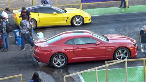 CORVETTE ZR1 VS CAMARO TWIN TURBO ARRANCONES AUTÓDROMO CULIACÁN YouTube