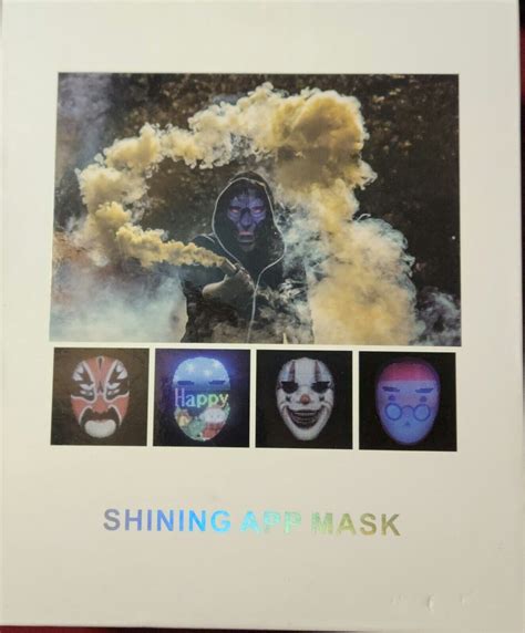 Shining App Mask Digital Led Mask Gem