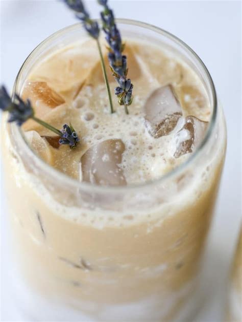 Iced Lavender Vanilla Lattes Recipe Tea Recipes Food Recipes