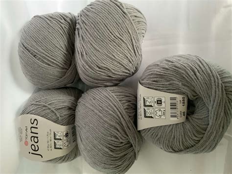 Yarnart Jeans Cotton Mix Shade Grey