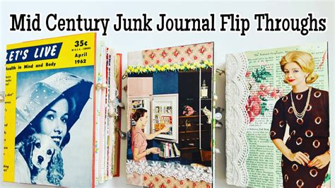 Midcentury Junk Journal Flip Throughs YouTube