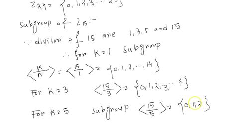 Solved Using Lagrange S Theorem Find All The Subgroups Of Z