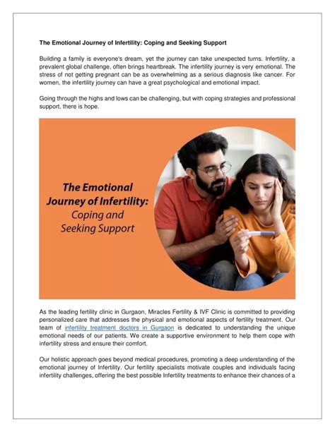 Ppt The Emotional Journey Of Infertility Coping And Seeking Support