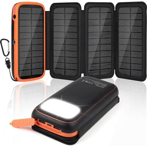 Banque D Nergie Solaire Chargeur Solaire Avec Panneaux Solaires Et