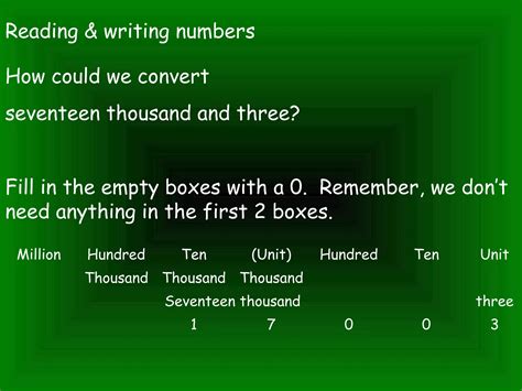 Reading And Writingnumbers Ppt