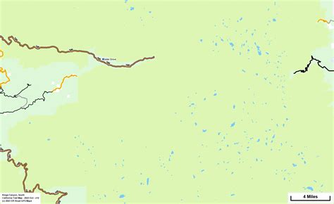 Kings Canyon National Park - California Trail Map