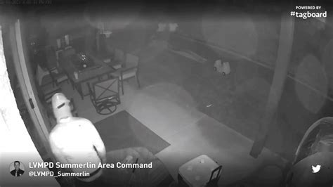 Las Vegas Police Share Video Of Suspicious Person In Summerlin Backyard