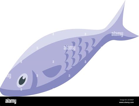 Vitamin d fish icon. Isometric of Vitamin d fish vector icon for web ...
