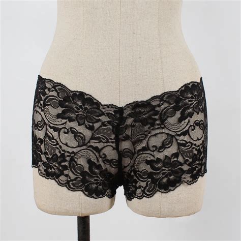 Culotte en dentelle résille pour femmes Lingerie Sexy slip érotique