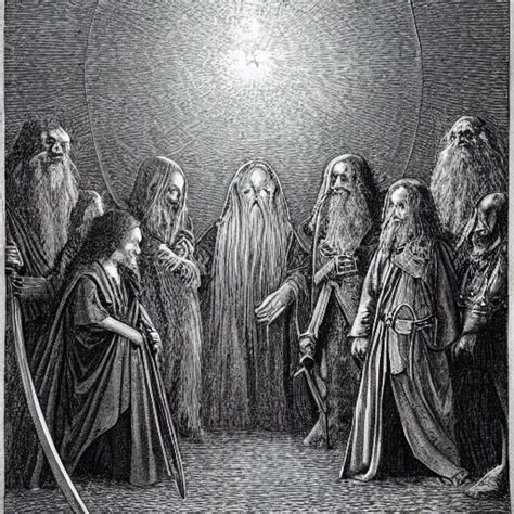 Lord Of The Rings By Gustave Dore And Albrecht Durer Stable Diffusion