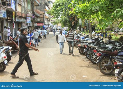 Center of the Mapusa city editorial image. Image of building - 89695615