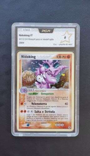 Carte Pokémon Nidoking Holo 8 112 Ex Rouge Feu Vert Feuille ITA