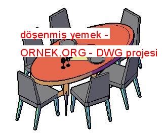 D Enmi Yemek Dwg Projesi Autocad Projeler