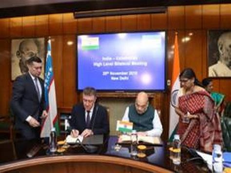 India Uzbekistan Sign Agreement To Strengthen Cooperation In Counter