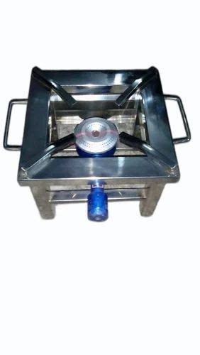 Heavy Duty Stainless Steel Single Burner Square Bhatti Number Of