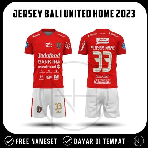 Jersey Bali United Home 2023 2024 Premium Terbaru Gratis Nama Dan Nomor